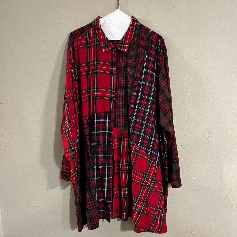 J. Jill Plaid Button Down Shirt